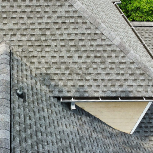 asphalt shingles roof close up after repairing woodstock ga